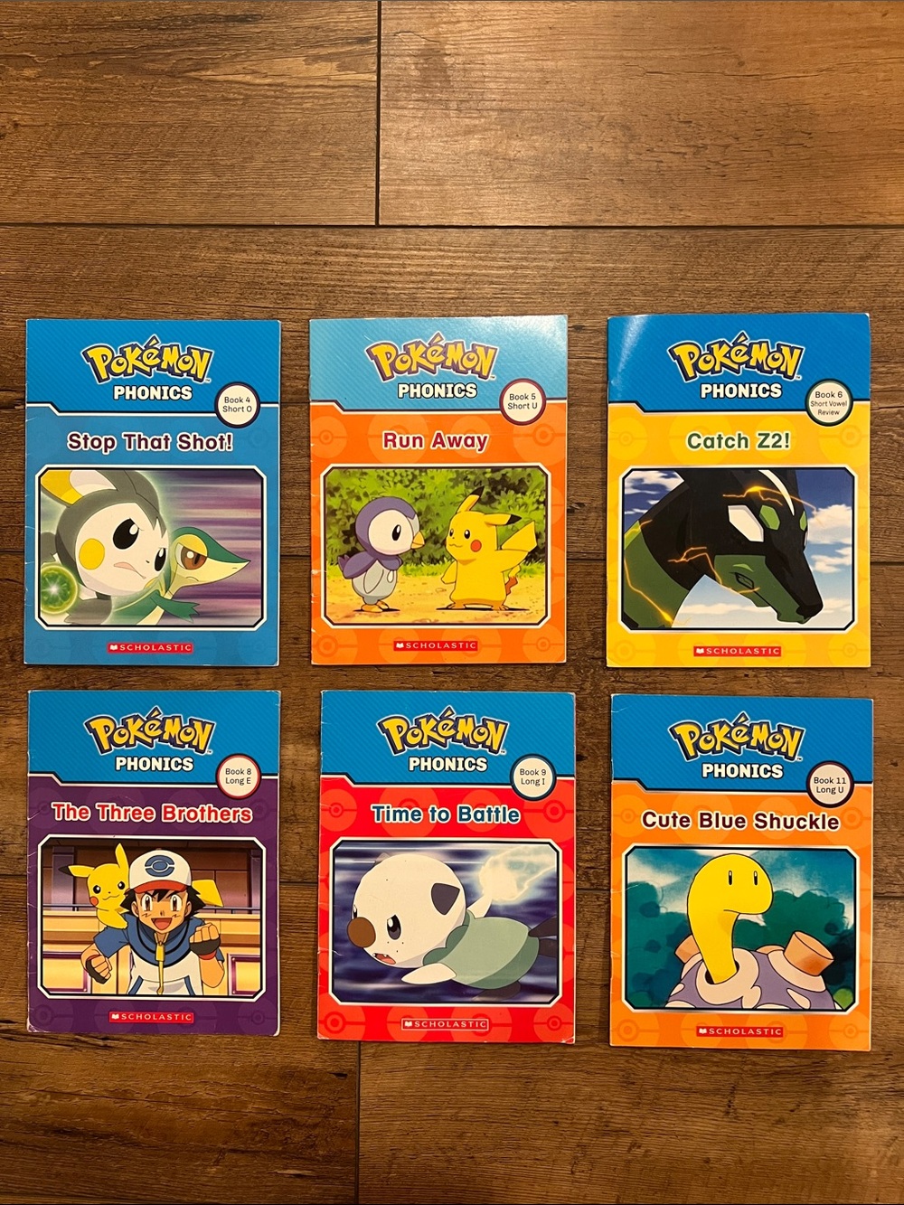 Scholastic Pokemon Phonics Quick Read Books (6)